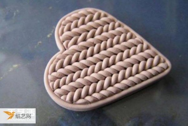 How to make a personalized braided heart brooch using polymer clay or clay