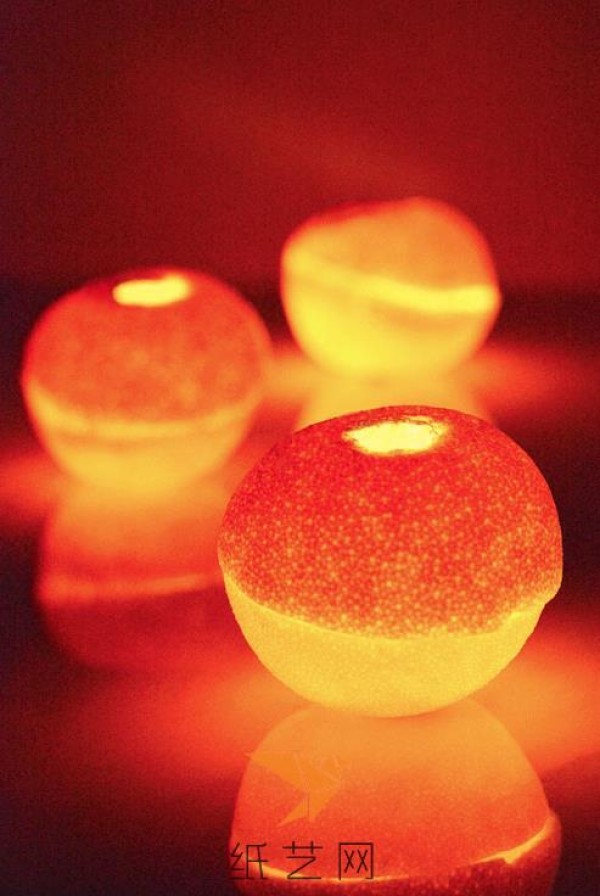 Life Tips: Tutorial for children to make small orange lanterns by hand