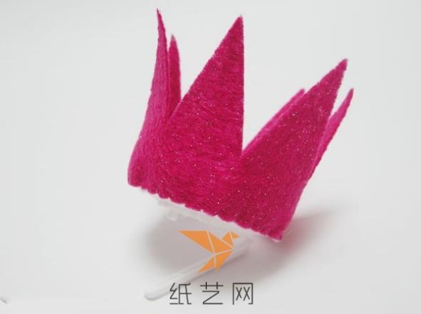 Cute non-woven small crown hairpin Childrens Day gift making tutorial