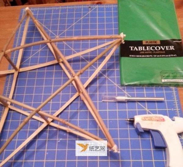 How to make three-dimensional star Christmas lights