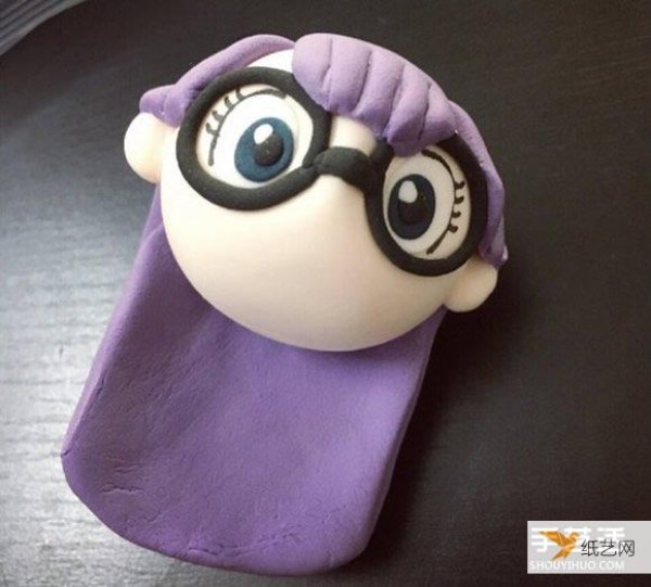 Illustrated tutorial on making Arale doll using ultra-light clay