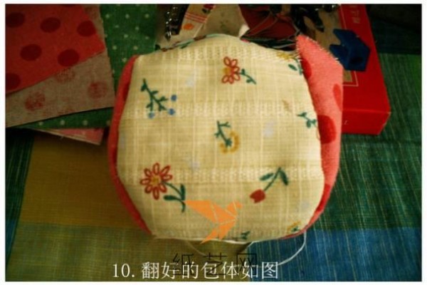 Christmas handmade fabric gold bag making tutorial