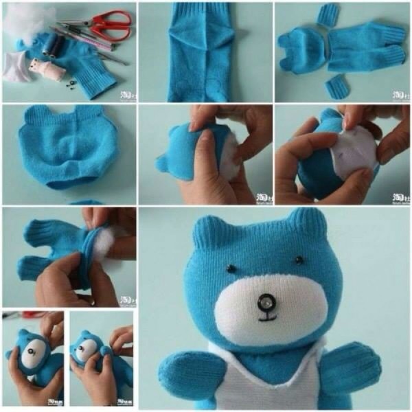 Make dolls out of socks! Super simple!