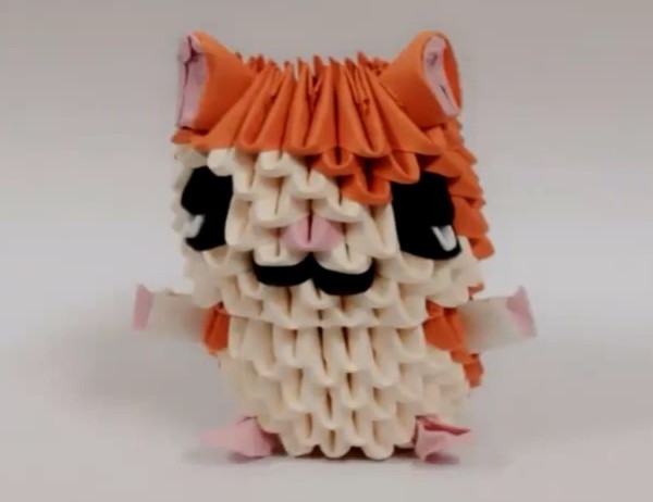 Origami triangle Hamtaro handmade origami tutorial