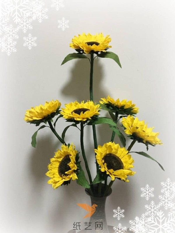 Paper Craft Sunflower Tutorial