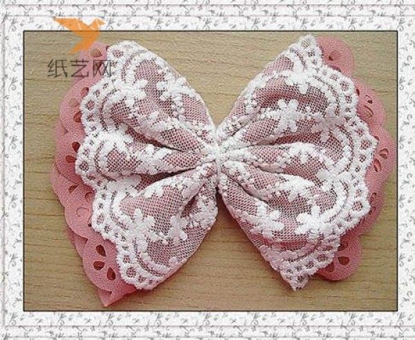 Fabric tutorial Korean version sweet style fabric bow making tutorial