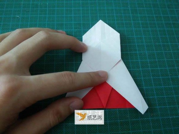 Detailed illustrated tutorial on how to fold the Christmas crane