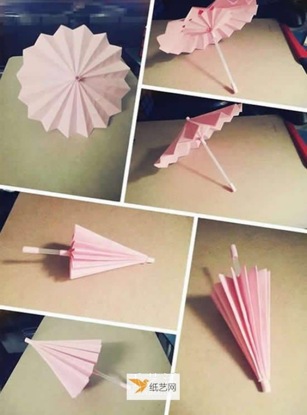 How to make a mini oil paper umbrella using origami