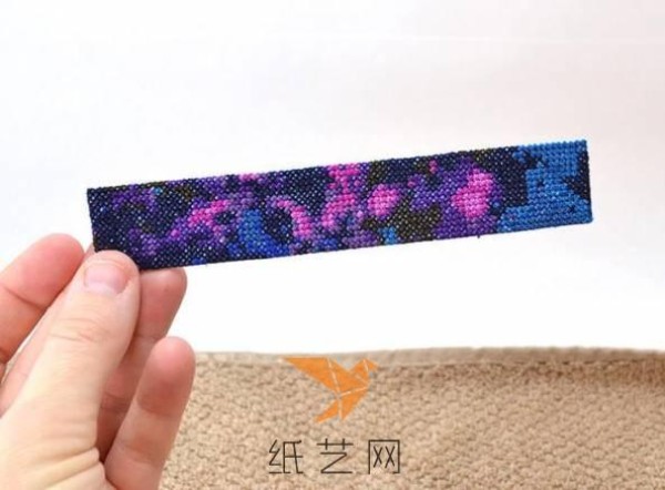 Beautiful starry sky cross stitch bracelet making tutorial