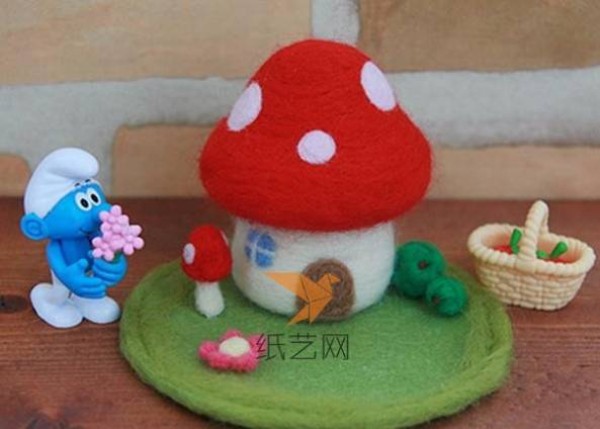 Fairy Tale Mushroom House Wool Felt Making Tutorial