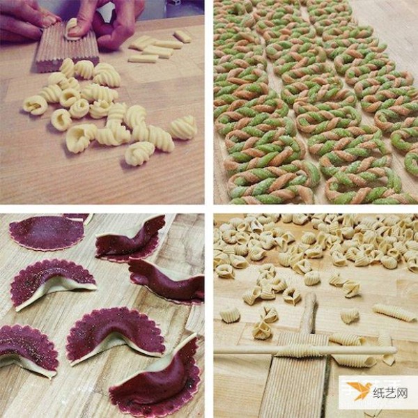 The process of making hand-made pasta that is pleasant to watch