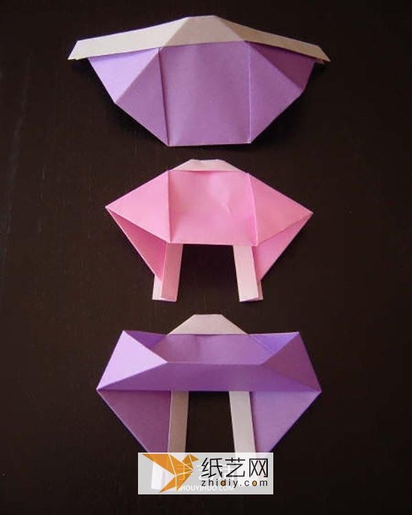 How to make Japanese origami kimono