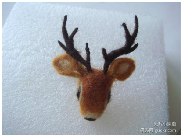 Adorable Fawn Wool Felt Ring