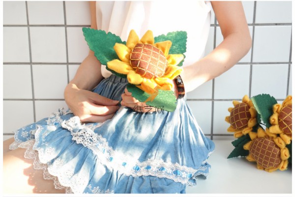 Non-woven sunflower making tutorialNon-woven tutorial