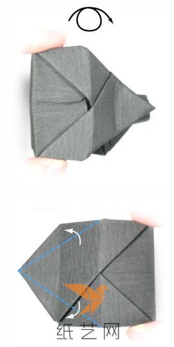 Tutorial on how to make a delicate origami camera for Valentine’s Day romance