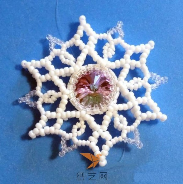 Christmas Decorative Beaded Snowflake Making Tutorial