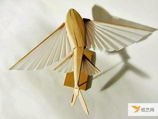 dynamic mechanism made from popsicle sticks and mylar