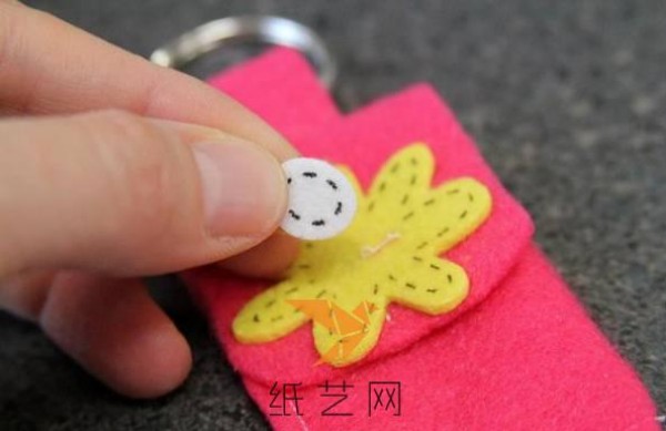 Cute non-woven key chain bag making tutorial