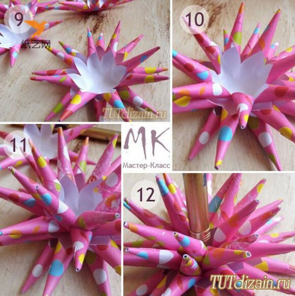 Tutorial on making wrapping flowers for hand-wrapped gifts