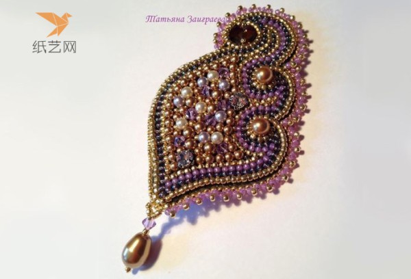 Golden Pheasants Dawn Beaded Embroidery Jewelry Making Tutorial Beading Continued Tutorial