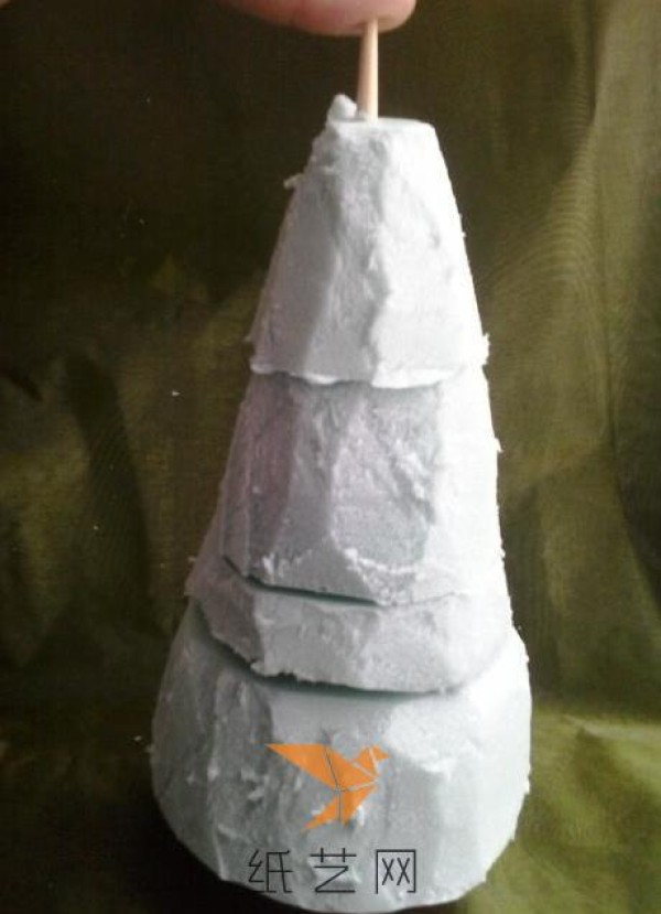 Christmas tree handmade simple crepe paper Christmas tree tutorial