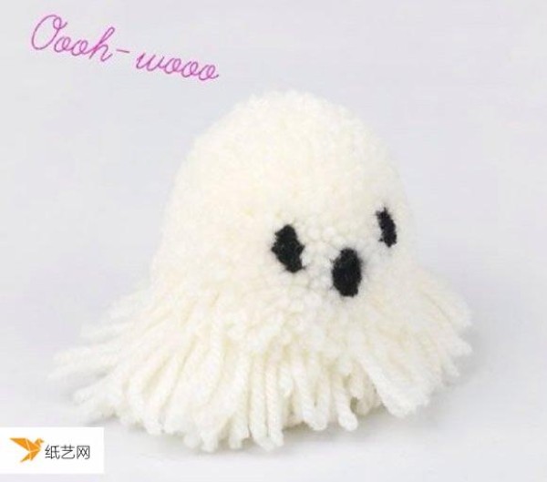 Very simple tutorial on how to make a woolen doll ghost by hand