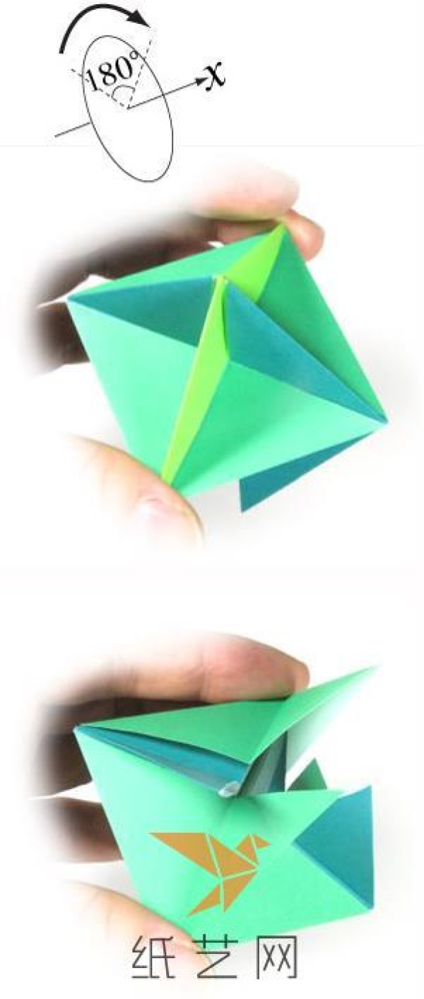 Tutorial on making a wonderfully shaped three-dimensional star origami module