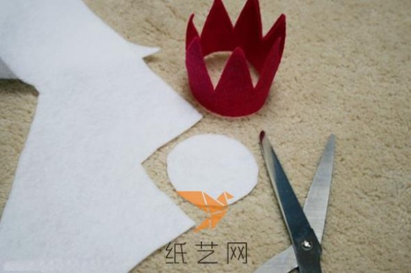 Cute non-woven small crown hairpin Childrens Day gift making tutorial