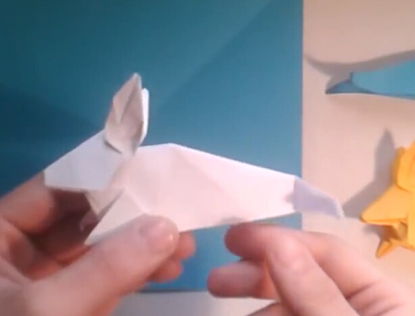 Origami Encyclopedia—Video Tutorial on Handmade Origami of a Lying Rabbit