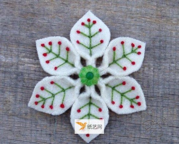 A complete picture collection of 18 kinds of handmade non-woven snowflakes