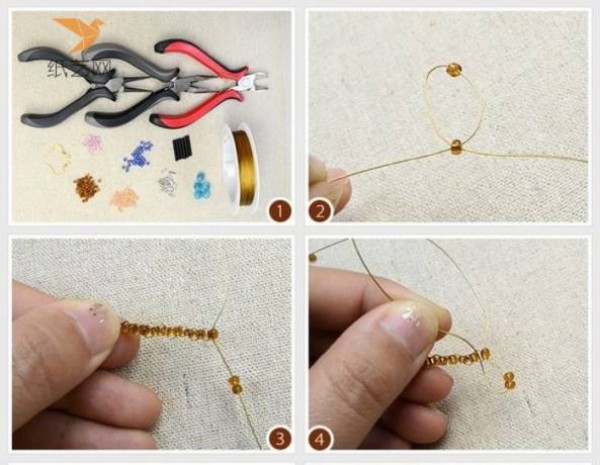 Tutorial on beading, Tutorial on how to make earrings with grass-growing warblers flying and flying paper kites.