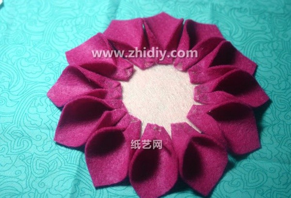 Detailed step-by-step tutorial on the exquisite creative DIY of non-woven handmade flowers