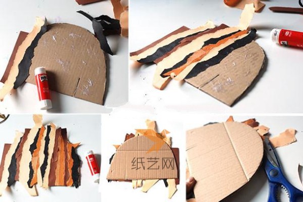 Use cardboard waste to make cute kittens, children’s handicrafts