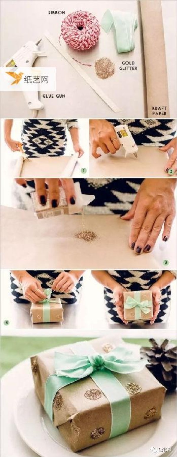 A collection of 13 simple gift wrapping tutorials!