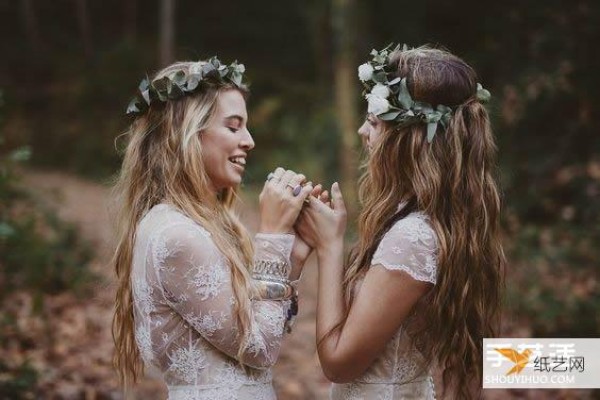 Happiness is taking wedding photos and holding a wedding with your best friend