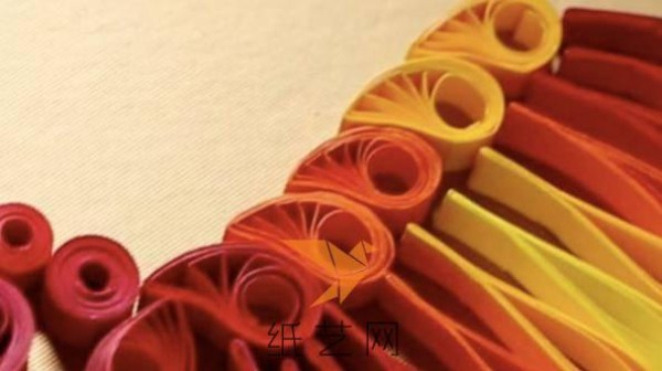 Super cool fire phoenix quilling paper hand-making tutorial