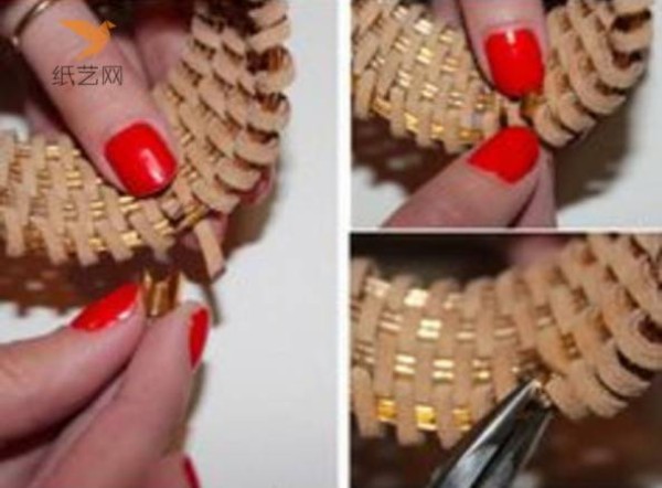 Knitting Tutorial Metal Ring Braided Rope Knitting Bracelet Making Tutorial