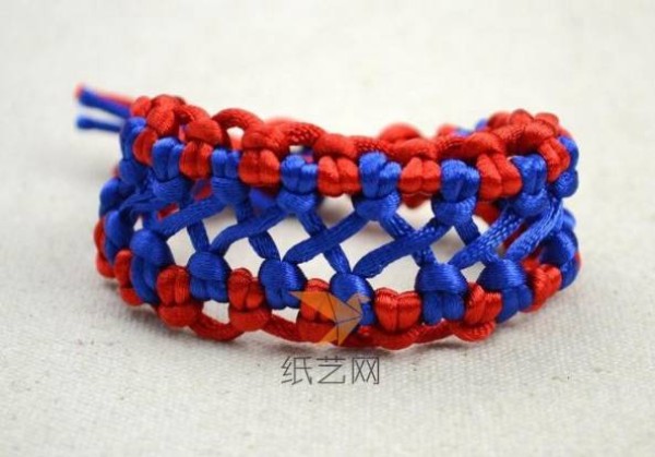 Tutorial on how to make a hand-woven Chinese knot bracelet