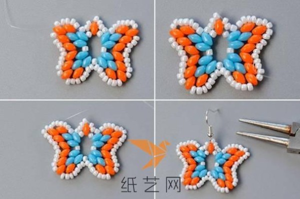 Cute little butterfly earrings New Year gift making tutorial