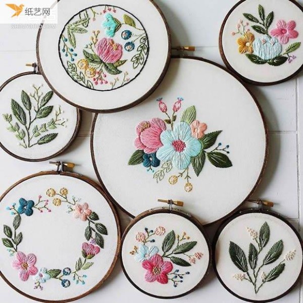 Telling about the beauty of nature, the artist’s exquisite embroidery works keep spring alive