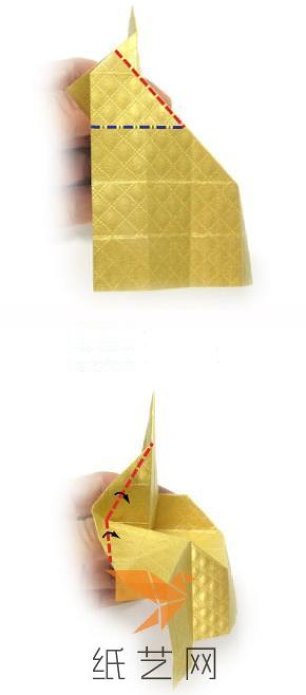 Detailed Origami Golden Throne Making Tutorial Children’s Day Gift