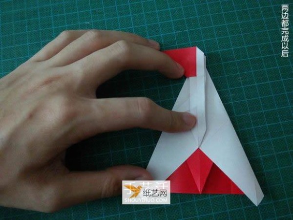 Detailed illustrated tutorial on how to fold the Christmas crane