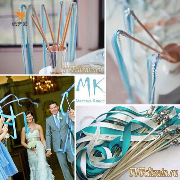 Tutorial on handmade eco-friendly and lively ribbons for wedding celebrations