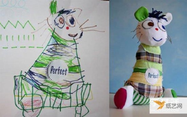 Turn your 4-year-old son’s graffiti into a loving plush toy