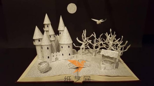 Super cool three-dimensional castle paper model Valentine’s Day gift making tutorial