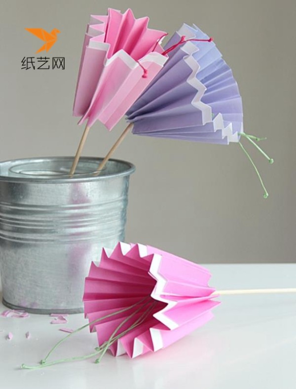 Beautiful handmade paper flower making tutorial illustrations