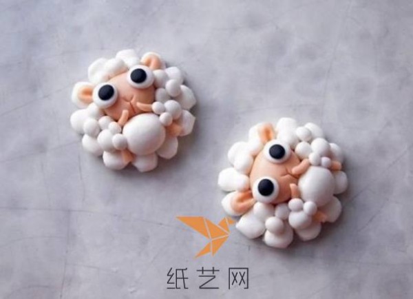 Tutorial on making Christmas gift little sheep earrings