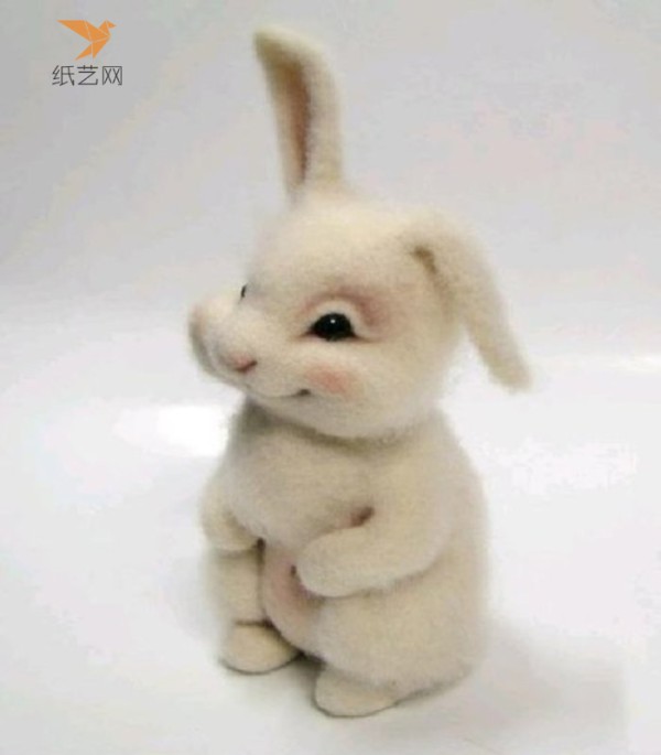 Wool Felt Tutorial: You can also make a cute wool felt bunny with the same excellent results.