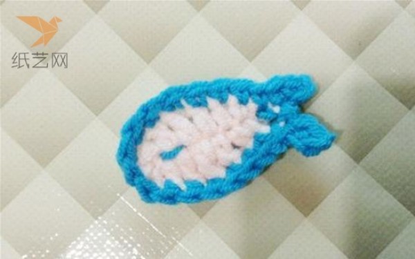 Wool crochet cute little fish yuan decorative fish wool crochet tutorial