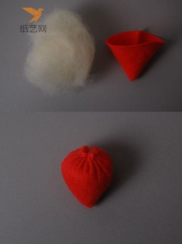 Non-woven fabric tutorial Tutorial on making beautiful and fresh non-woven strawberries